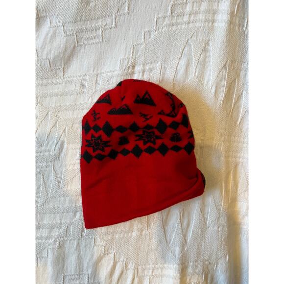 Michigan Red Acrylic Knit Cap - Picture 2 of 2